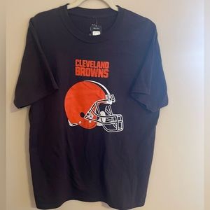 Cleveland Browns Team Logo Short Sleeve Crew T-Shirt Unisex